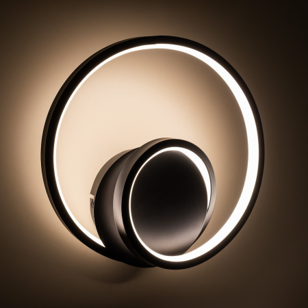 Aplica Milagro Lucero LED 13W 1000lm 4000K 230V Black Metal & Plastic IP20 [2]