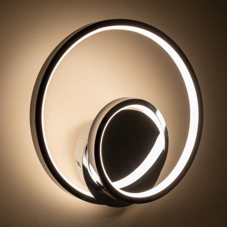 Aplica Milagro Lucero LED 13W 1000lm 4000K 230V Crom Metal & Plastic IP20 [2]