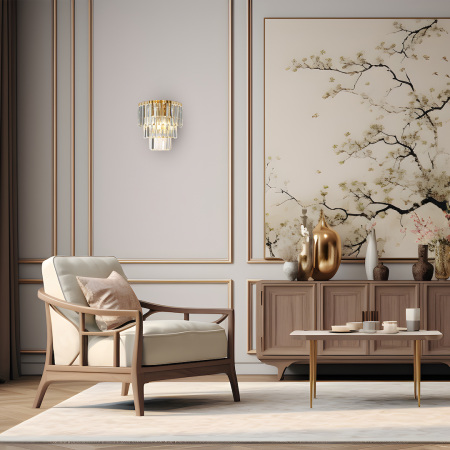 Aplică Milagro Milano  2xE14 max 40W   230V/50Hz Gold Metal & Cristal IP20 [2]