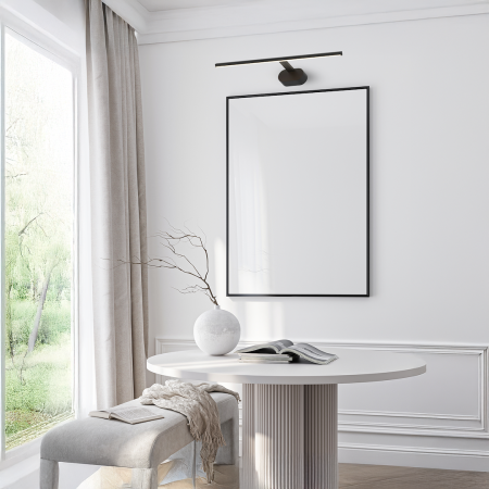 Aplica Milagro Prado LED 11W 880lm 3000K 230V Black Metal & Plastic IP20 [1]