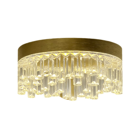 Aplica Milagro Preciosa LED 4W 320lm 4000K 230V Gold Metal & Acril IP20 [7]