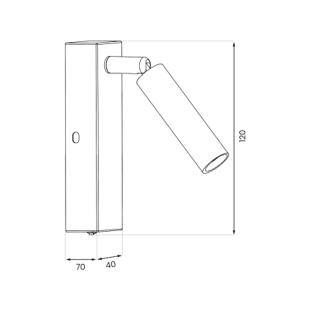 Aplica Milagro Santi G9 1xG9   230V Black Aluminiu IP20 [4]