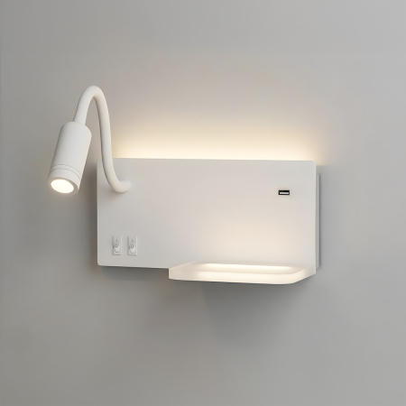 ILUMINAT - Aplica Milagro Shelf LED 4W. 5W. 2W 800Lm 4000K 230V White Metal & Acril IP20