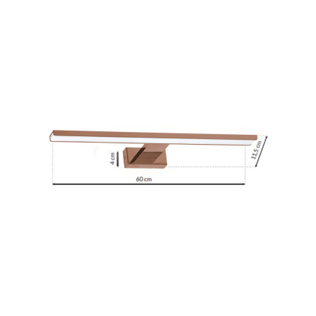 Aplica Milagro Shine LED 13.8W 966 lm 4000K 230V Brass Metal & Acril IP44 [6]