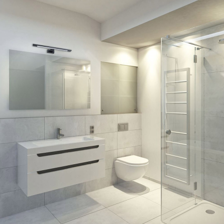 Aplica Milagro Shine LED 7W 490lm 4000K 230V Black Metal & Acril IP44 [4]