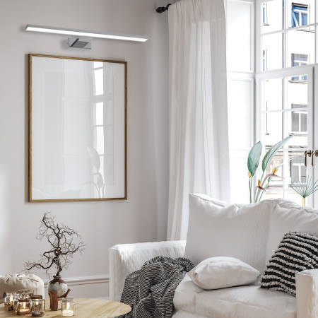 Aplica Milagro Shine LED 7W 490lm 4000K 230V Crom Metal & Acril IP44 [1]