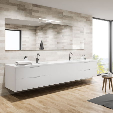 Aplica Milagro Shine LED 7W 490lm 4000K 230V White Metal & Acril IP44 [2]