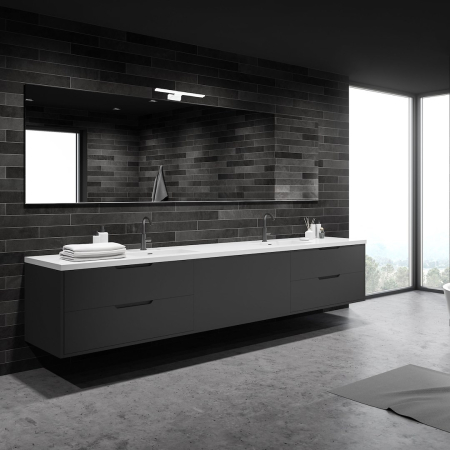 Aplica Milagro Shine LED 7W 490lm 4000K 230V White Metal & Acril IP44 [2]