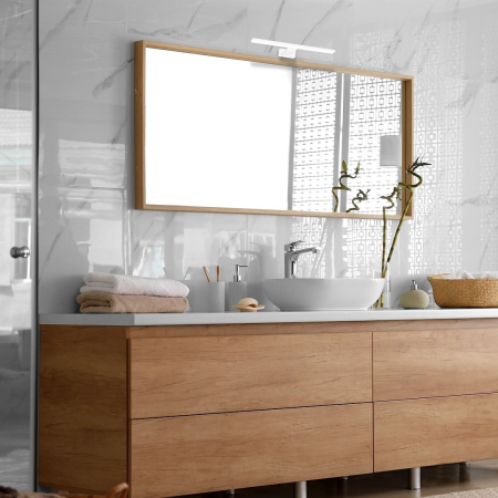 Aplica Milagro Shine LED 7W 490lm 4000K 230V White Metal & Acril IP44 [4]