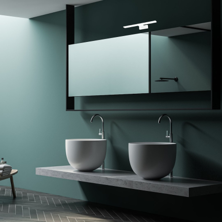 Aplica Milagro Shine LED 7W 490lm 4000K 230V White Metal & Acril IP44 [4]