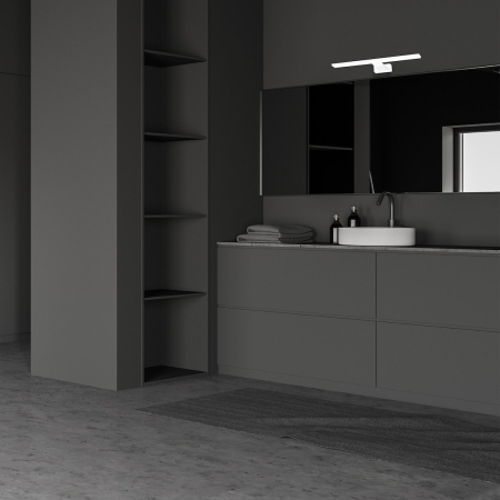 Aplica Milagro Shine LED 7W 490lm 4000K 230V White Metal & Acril IP44 [2]