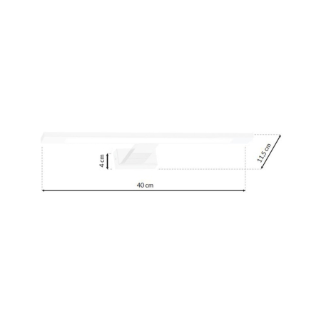 Aplica Milagro Shine LED 7W 490lm 4000K 230V White Metal & Acril IP44 [6]