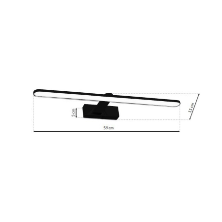 Aplica Milagro Splash LED 12W 840lm 4000K 230V Black Metal & Plastic IP44 [6]