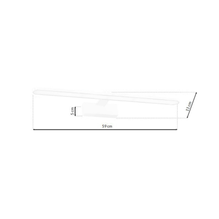 Aplica Milagro Splash LED 12W 840lm 4000K 230V White Metal & Plastic IP44 [6]