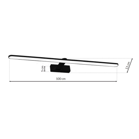 Aplica Milagro Splash LED 21W 1470lm 4000K 230V Black Metal & Plastic IP44 [6]