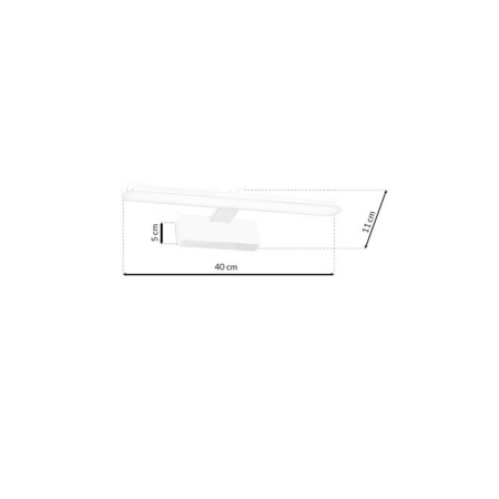 Aplica Milagro Splash LED 8W 560lm 4000K 230V White Metal & Plastic IP44 [6]