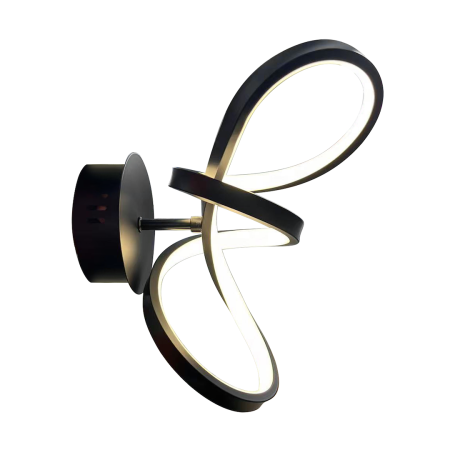 Aplice - Aplica Milagro Tesoro LED 15W 1200lm 4000K 230V Black Metal & Plastic IP20