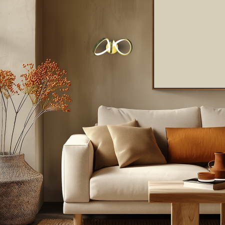 Aplica Milagro Tesoro LED 15W 1200lm 4000K 230V Gold Metal & Plastic IP20 [7]