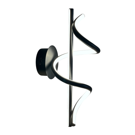 Aplice - Aplica Milagro Twist LED 12W 700lm 4000K 230V Black Metal & Plastic IP20