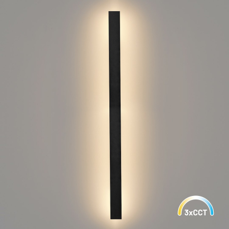 ILUMINAT - Aplica Milagro Wow II  20W 2400 lm variabilă 3000K / 4000K / 6000K 230V/50Hz Black Metal & Acril IP54