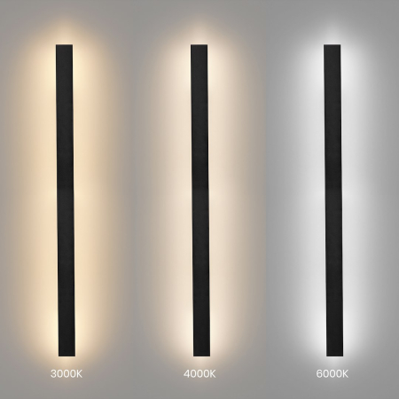 Aplica Milagro Wow II  20W 2400 lm variabilă 3000K / 4000K / 6000K 230V/50Hz Black Metal & Acril IP54 [4]