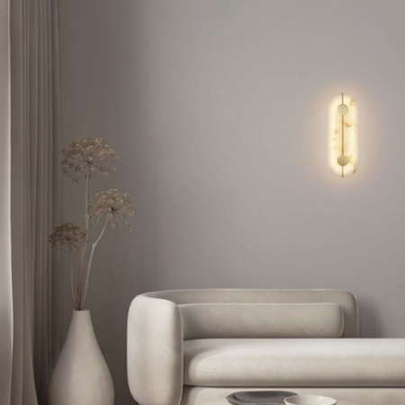 Aplica Nova Luce Aider, alama, LED, 19W, 866 lumeni, alb cald 3000K, H.43 cm, 9019744 [1]