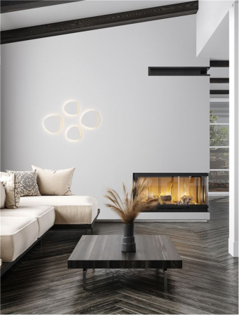 Moderne - Aplica Nova Luce ATENA 9030738 LED 8W 3000K 507lm Sandy White Aluminium   IP20