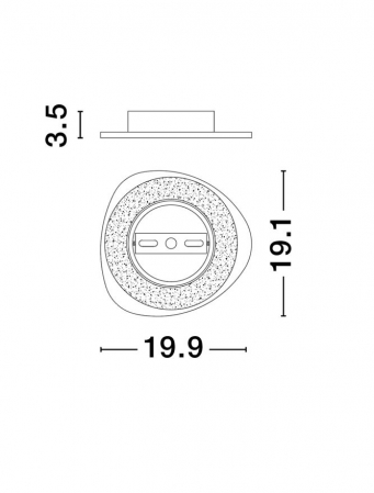 Aplica Nova Luce ATENA 9030738 LED 8W 3000K 507lm Sandy White Aluminium   IP20 [9]