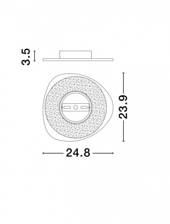 Aplica Nova Luce ATENA 9030739 LED 12W 3000K 785lm Sandy White Aluminium   IP20 [9]