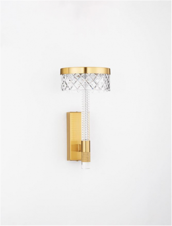 Aplica Nova Luce BION 9186946 LED 8W 3000K 490lm Brass Gold &Acrylic  IP20 [2]