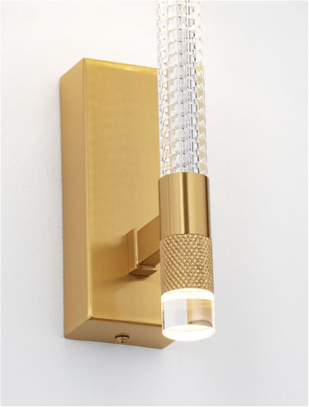 Aplica Nova Luce BION 9186946 LED 8W 3000K 490lm Brass Gold &Acrylic  IP20 [5]