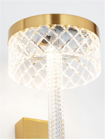 Aplica Nova Luce BION 9186946 LED 8W 3000K 490lm Brass Gold &Acrylic  IP20 [6]