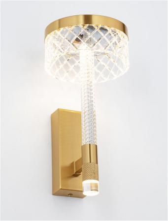 Aplica Nova Luce BION 9186946 LED 8W 3000K 490lm Brass Gold &Acrylic  IP20 [4]