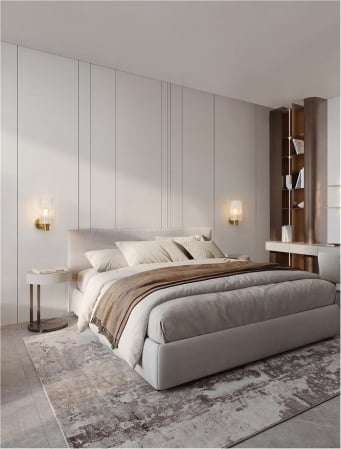 Aplica Nova Luce CERTA 9009277 E27 1x12W    Brass Gold Metal & Clear Structured Glass   IP20