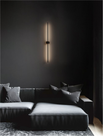 Aplica Nova Luce CRETEL 9172871 LED 15W 3000K 372lm Sandy Black Aluminium  IP44 [2]