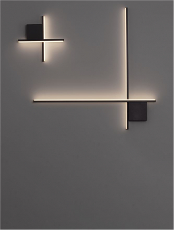 Aplica Nova Luce CROSS 9006082 LED 10W 2700K 660lm Sandy Black Aluminium  IP20 [6]