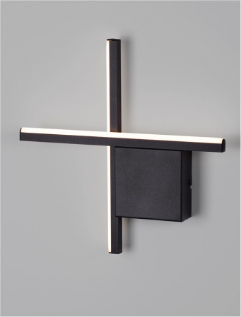 Aplica Nova Luce CROSS 9006082 LED 10W 2700K 660lm Sandy Black Aluminium  IP20 [2]