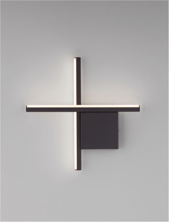 Aplica Nova Luce CROSS 9006082 LED 10W 2700K 660lm Sandy Black Aluminium  IP20 [4]