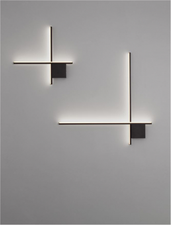 Aplica Nova Luce CROSS 9006084 LED 15W 2700K 881lm Sandy Black Aluminium Triac Dimmable IP20 [8]