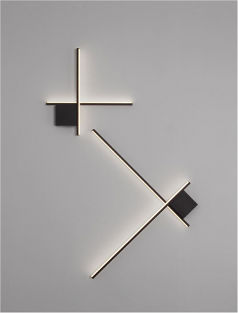Aplica Nova Luce CROSS 9006084 LED 15W 2700K 881lm Sandy Black Aluminium Triac Dimmable IP20 [7]