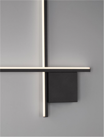 Aplica Nova Luce CROSS 9006084 LED 15W 2700K 881lm Sandy Black Aluminium Triac Dimmable IP20 [4]