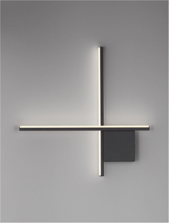 Aplica Nova Luce CROSS 9006084 LED 15W 2700K 881lm Sandy Black Aluminium Triac Dimmable IP20 [2]
