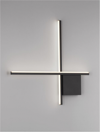 Aplica Nova Luce CROSS 9006084 LED 15W 2700K 881lm Sandy Black Aluminium Triac Dimmable IP20 [3]