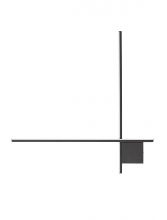 Aplica Nova Luce CROSS 9006086 LED 21W 2700K 1359lm Sandy Black Aluminium Triac Dimmable IP20 [1]