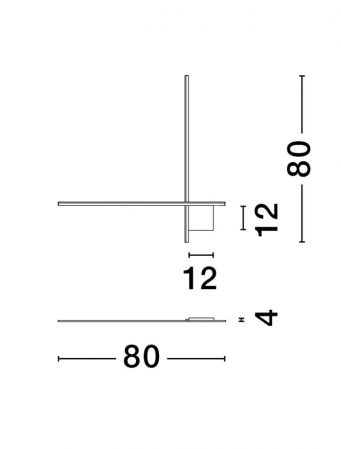 Aplica Nova Luce CROSS 9006087 LED 20W 3000K 1359lm Sandy Black Aluminium Brush Gold Triac Dimmable IP20 [6]