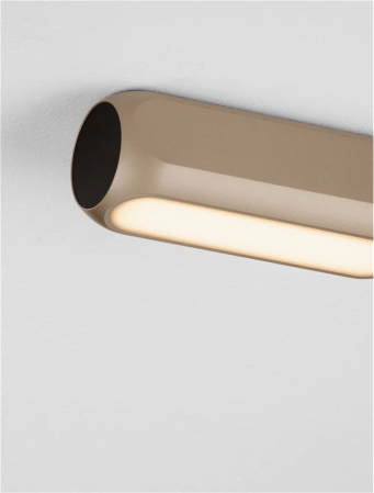 Aplica Nova Luce ELLI 9088112 Triac Dimmable Sandy Gold Beige Aluminium Matt Black Base LED 11W 475lm 3000K IP20 [4]