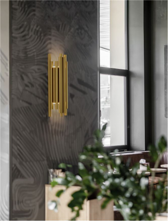 Aplica Nova Luce FELIX LED 20W 1472lm 3000K Gold Aluminium& Acrylic IP20 [1]