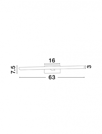 Aplica Nova Luce FLAT LED 18W 1513lm 3000K White Aluminium & Acrylic  IP20 [2]