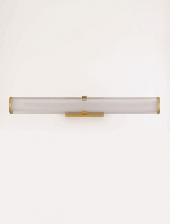 Aplica Nova Luce HEDULA 9236401 Sandy Gold Metal & Clear line Glass LED 23W 2555lm 3000K IP20 [2]