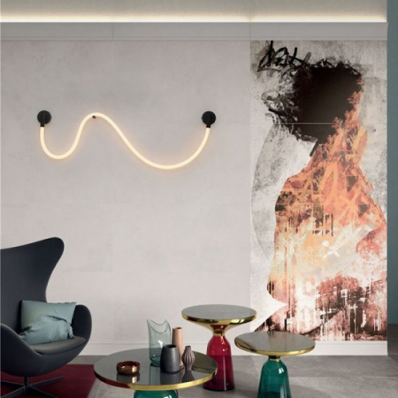 Aplica Nova Luce Ilane, negru, LED, 12W, 600 lumeni, alb cald 3000K, 9780102 [1]